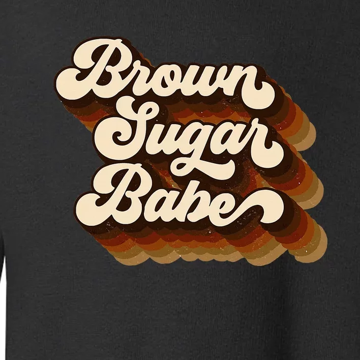 Brown Sugar Babe Afro Queen Black Pride Melanin Toddler Sweatshirt