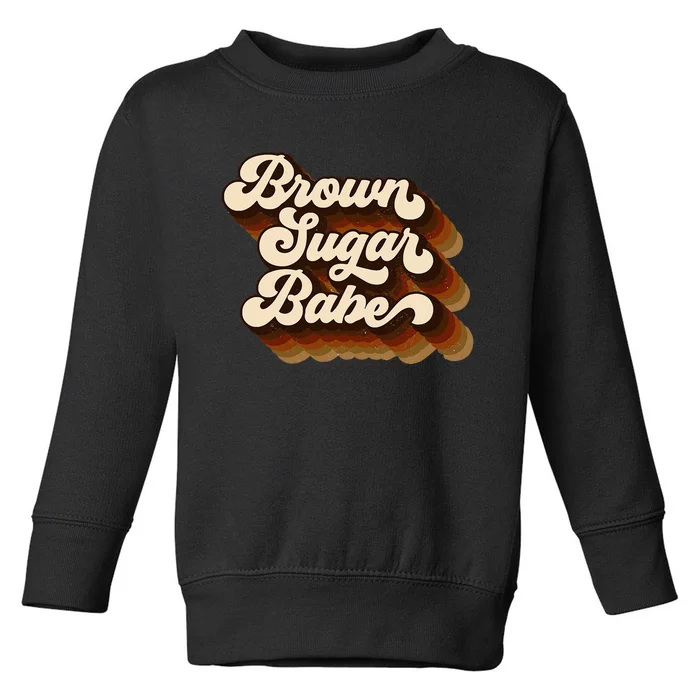 Brown Sugar Babe Afro Queen Black Pride Melanin Toddler Sweatshirt