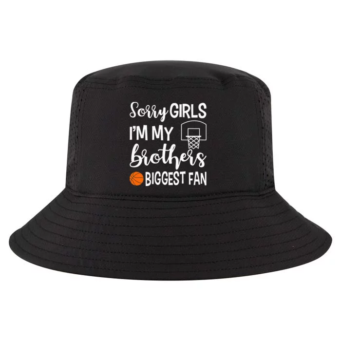 Basketball Sister Biggest Fan Little Sister Gift Cool Comfort Performance Bucket Hat