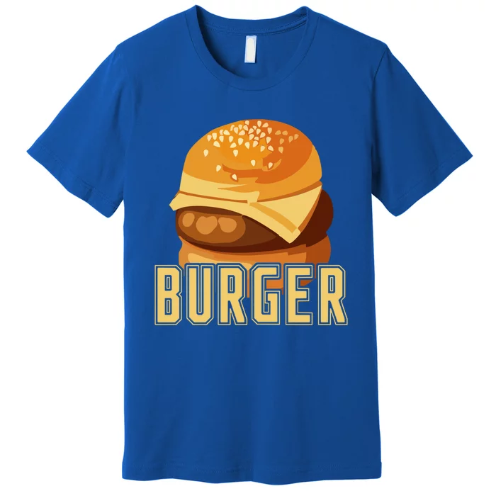 Burger Slider Bbq Meat Eater Grilling Gift For Couples Gift Premium T-Shirt