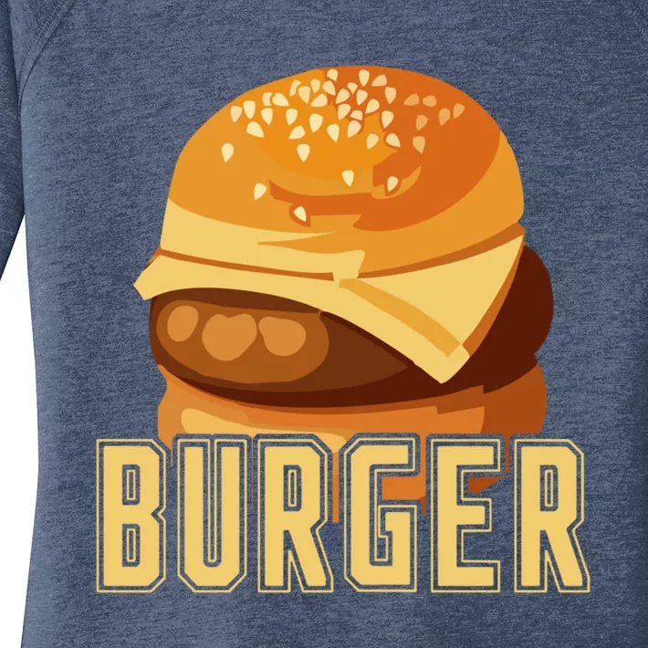 Burger Slider Bbq Meat Eater Grilling Gift For Couples Gift Women's Perfect Tri Tunic Long Sleeve Shirt