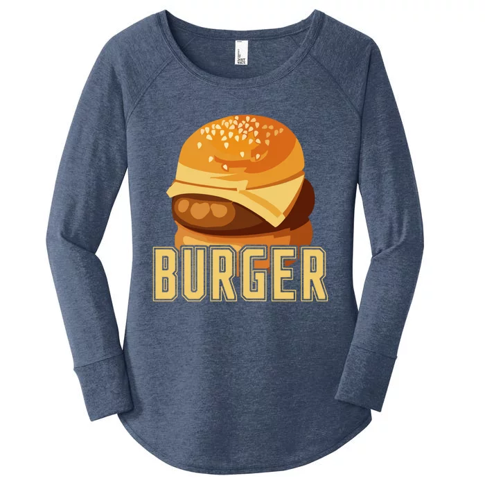 Burger Slider Bbq Meat Eater Grilling Gift For Couples Gift Women's Perfect Tri Tunic Long Sleeve Shirt