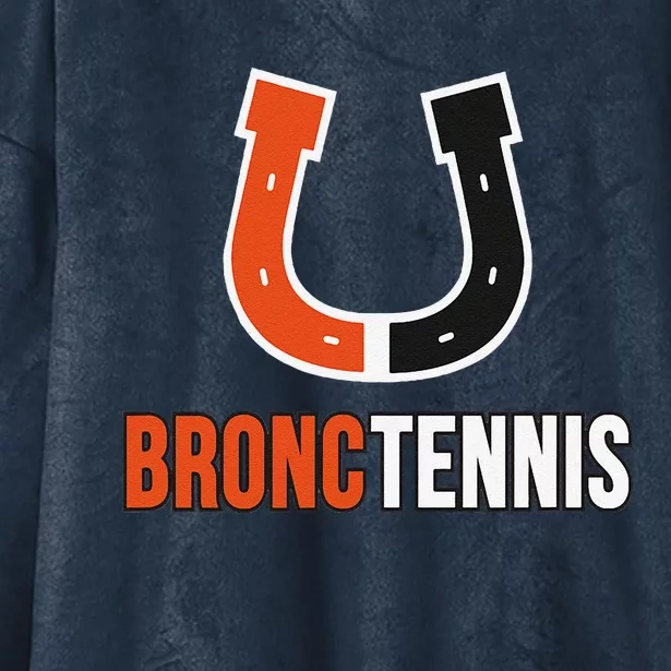 Billings Senior Bronc Tennis Hooded Wearable Blanket