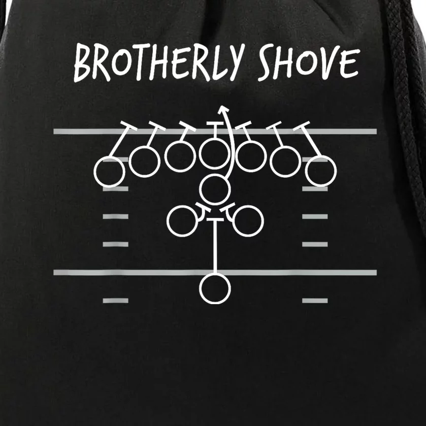 Brotherly Shove Drawstring Bag