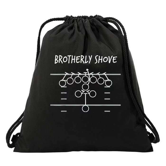 Brotherly Shove Drawstring Bag