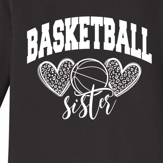 Basketball Sister Baby Long Sleeve Bodysuit