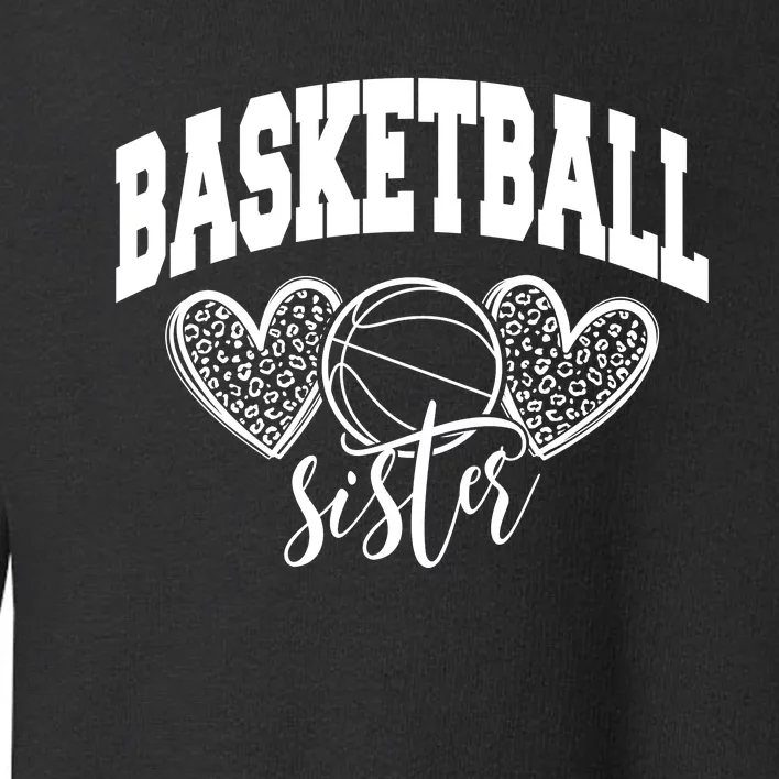 Basketball Sister Toddler Sweatshirt