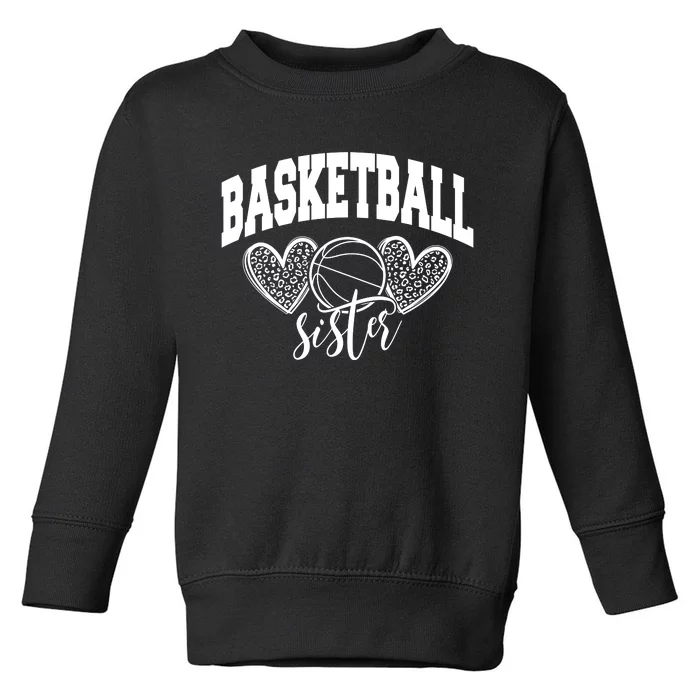 Basketball Sister Toddler Sweatshirt