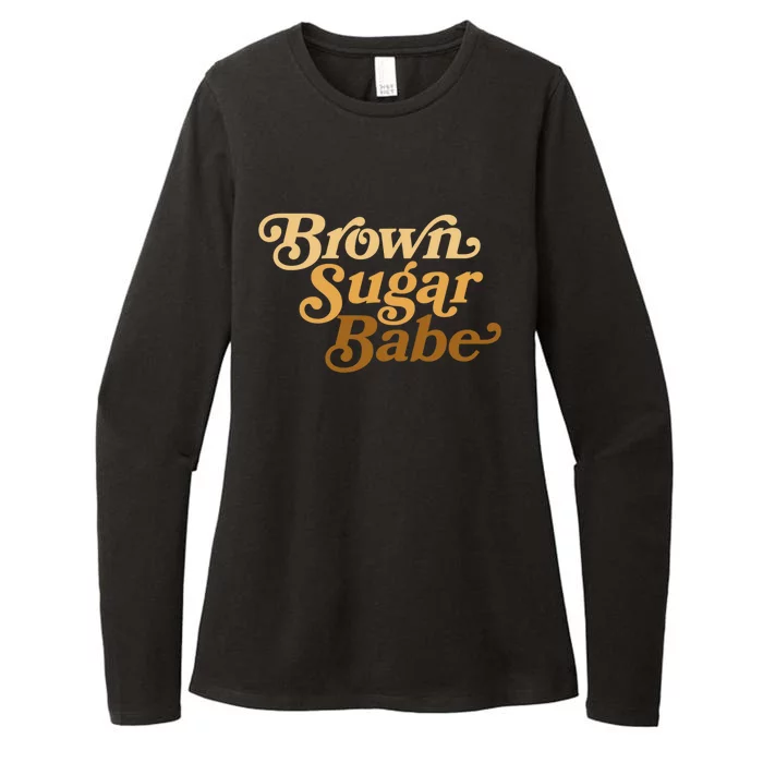 Brown Sugar Babe Afro Queen Black Pride Melanin Gift Womens CVC Long Sleeve Shirt