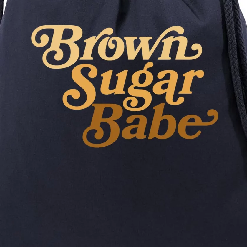 Brown Sugar Babe Afro Queen Black Pride Melanin Gift Drawstring Bag