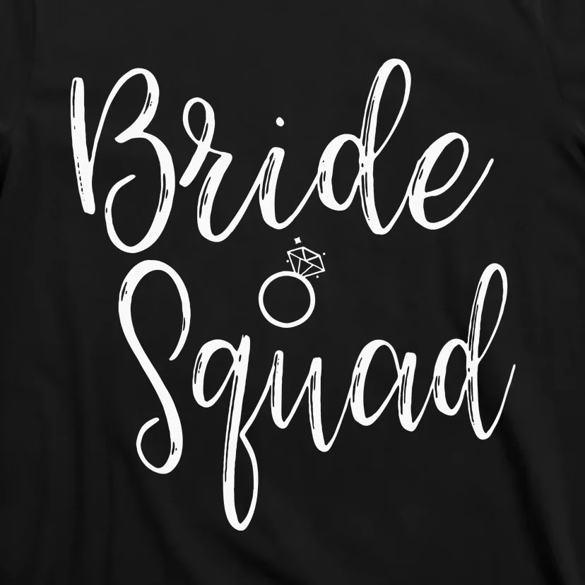 Bride Squad Bachelorette Party Bridesmaid Bridal Shower T-Shirt