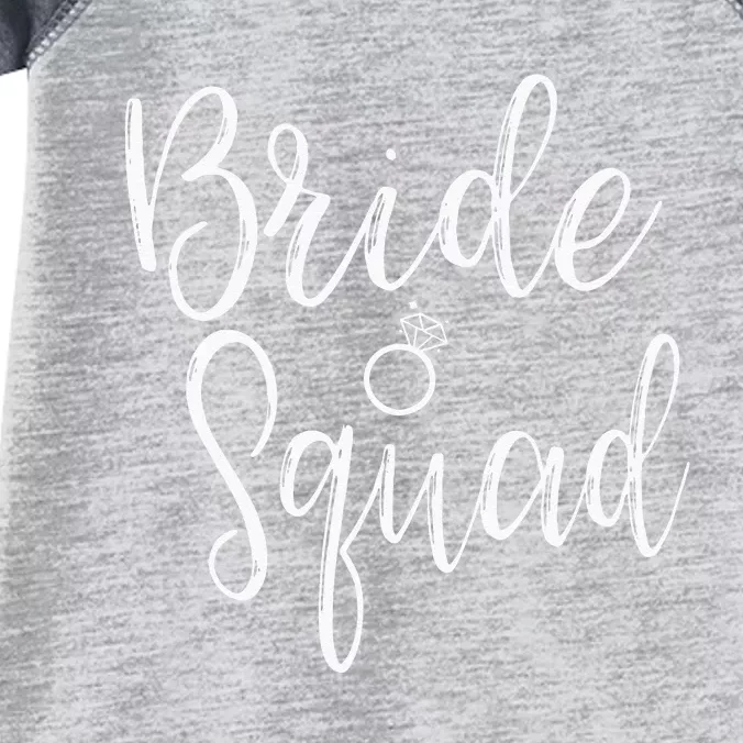 Bride Squad Bachelorette Party Bridesmaid Bridal Shower Infant Baby Jersey Bodysuit