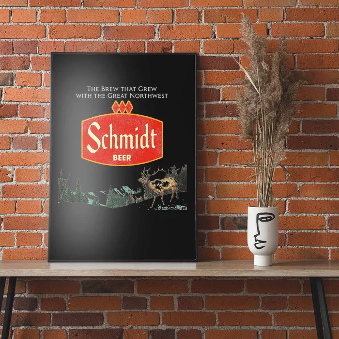 Beer Schmidt Beer Retro Defunct Nature Scene Poster