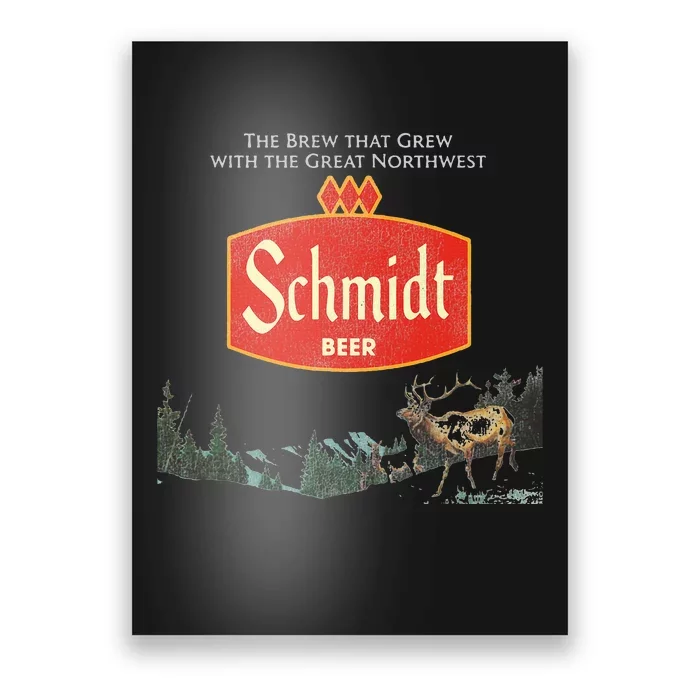 Beer Schmidt Beer Retro Defunct Nature Scene Poster