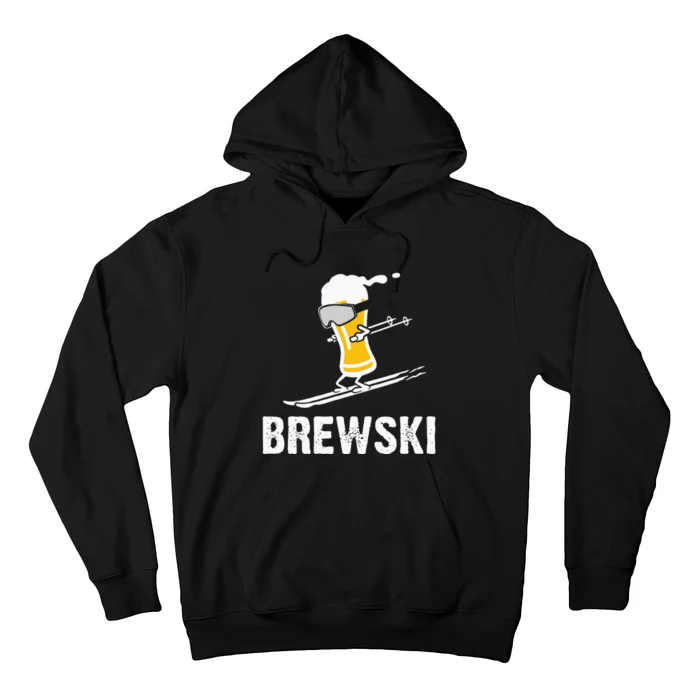 Brewski Skiing Beer Hoodie