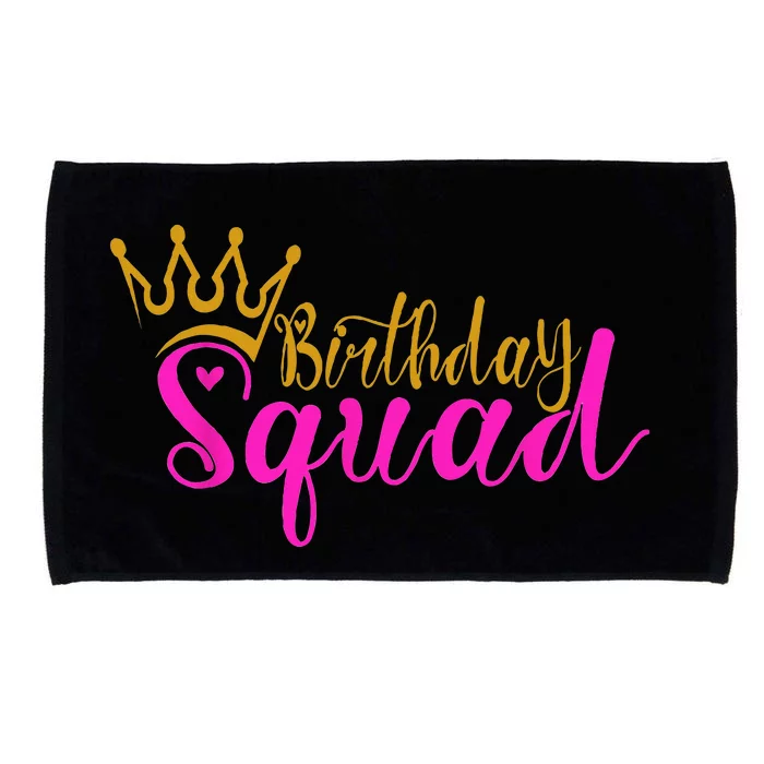 Birthday Squad Birthday Party Funny Gift Microfiber Hand Towel