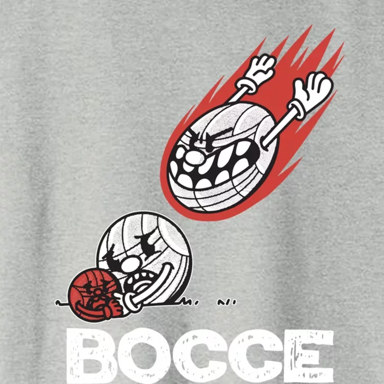 Bocce Slogan Bocci Game With Jack Bocce Ball Gift Women's Crop Top Tee