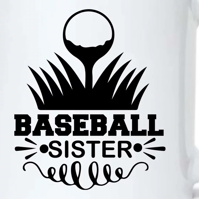 Baseball Sister Black Color Changing Mug