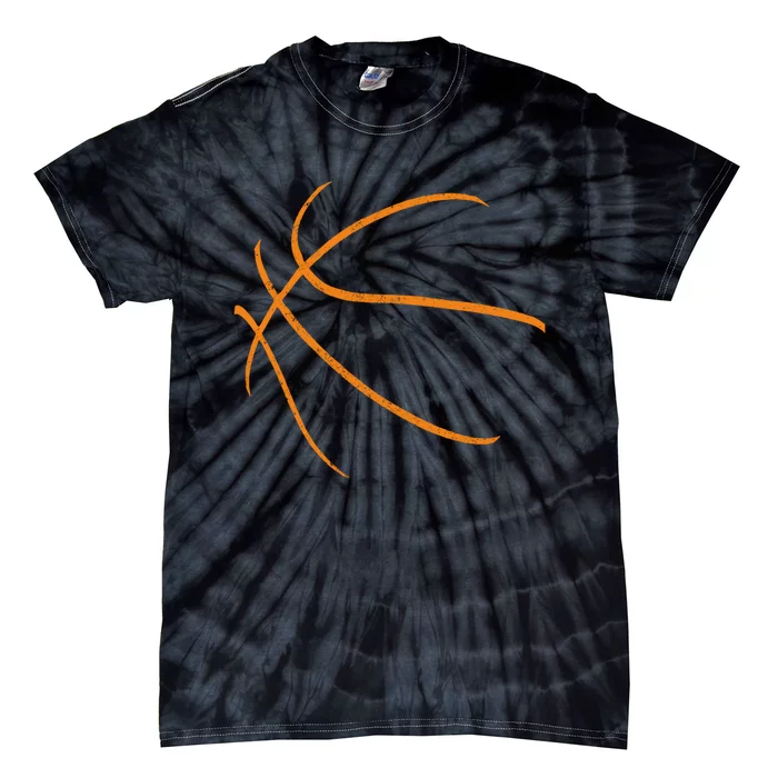 Basketball Silhouette Bball Player Coach Sports Baller Gift Tie-Dye T-Shirt