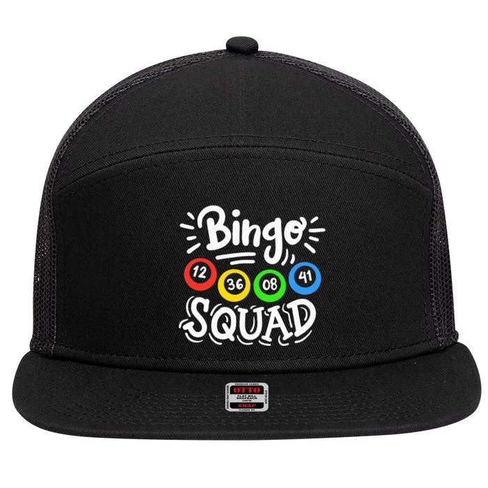 Bingo Squad 7 Panel Mesh Trucker Snapback Hat