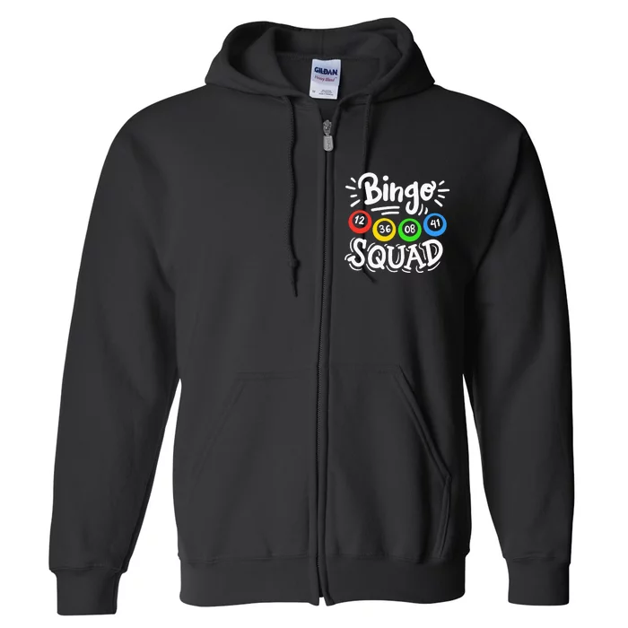 Bingo Squad Full Zip Hoodie