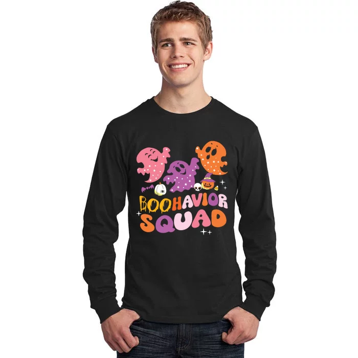 Boohavior Squad Behavior Squad ABA Therapist Halloween Tall Long Sleeve T-Shirt