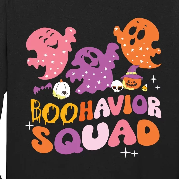 Boohavior Squad Behavior Squad ABA Therapist Halloween Tall Long Sleeve T-Shirt