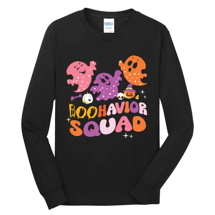 Boohavior Squad Behavior Squad ABA Therapist Halloween Tall Long Sleeve T-Shirt