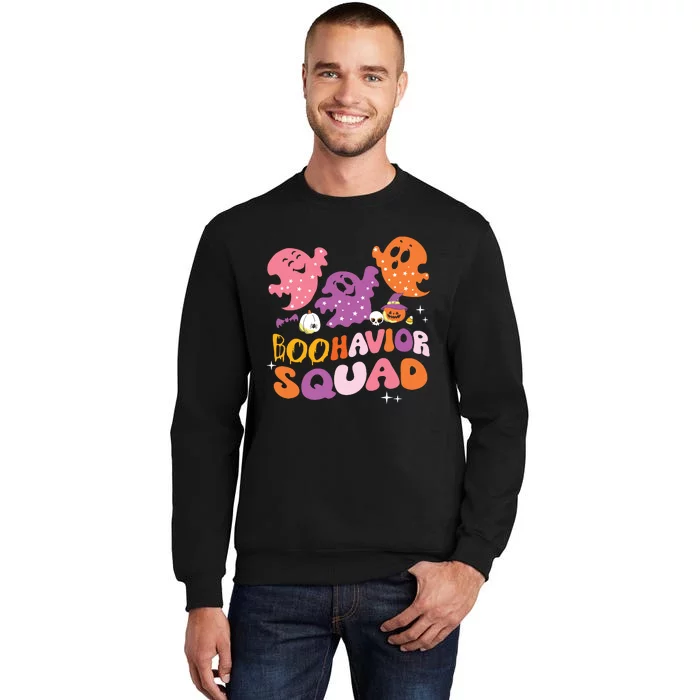 Boohavior Squad Behavior Squad ABA Therapist Halloween Tall Sweatshirt