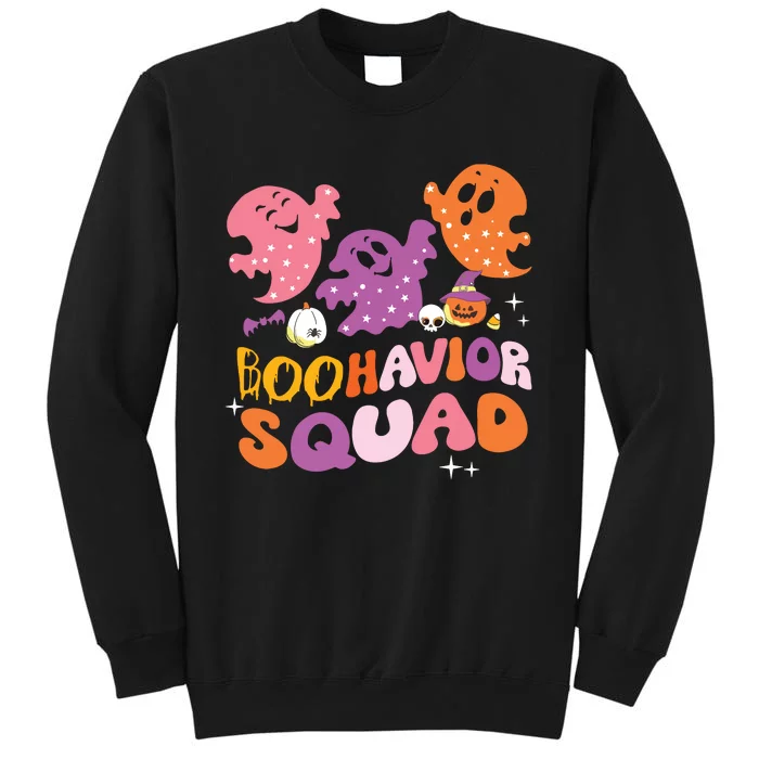 Boohavior Squad Behavior Squad ABA Therapist Halloween Tall Sweatshirt