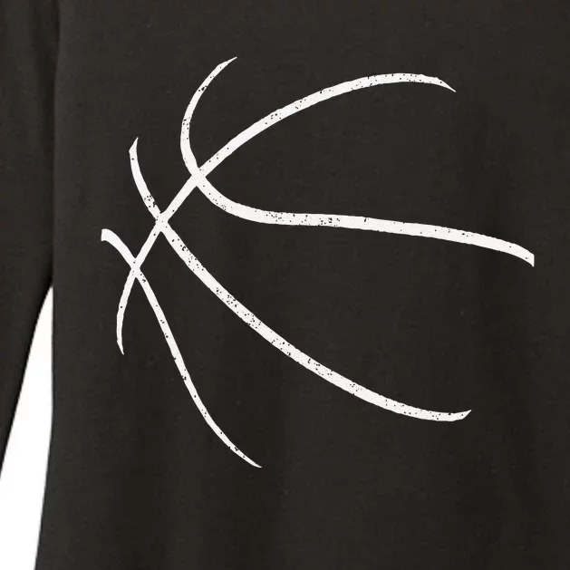 Basketball Silhouette Bball Player Coach Sports Baller Gift Womens CVC Long Sleeve Shirt