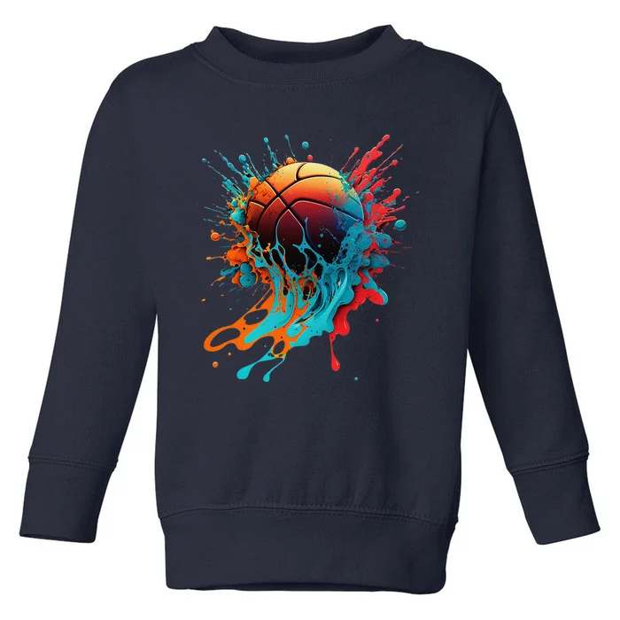 Basketball Splash Baller Basketball Player Team Player Toddler Sweatshirt