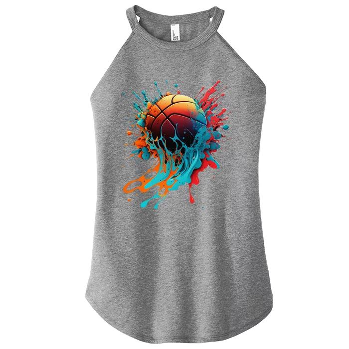 Basketball Splash Baller Basketball Player Team Player Women’s Perfect Tri Rocker Tank