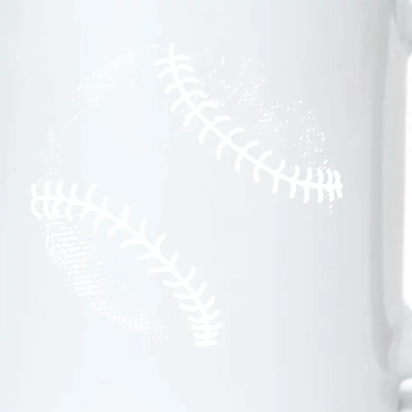 Baseball Silhouette, Baseball Ball Black Color Changing Mug