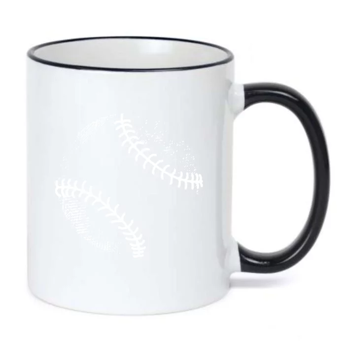 Baseball Silhouette, Baseball Ball Black Color Changing Mug