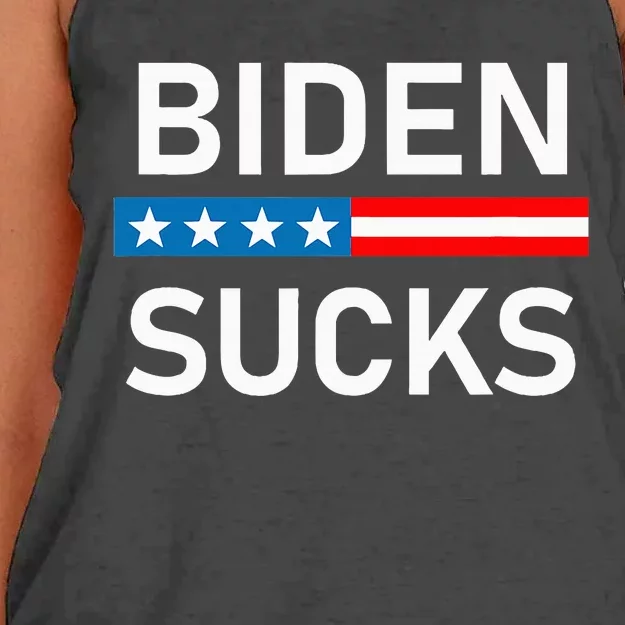 Biden Sucks Women's Knotted Racerback Tank