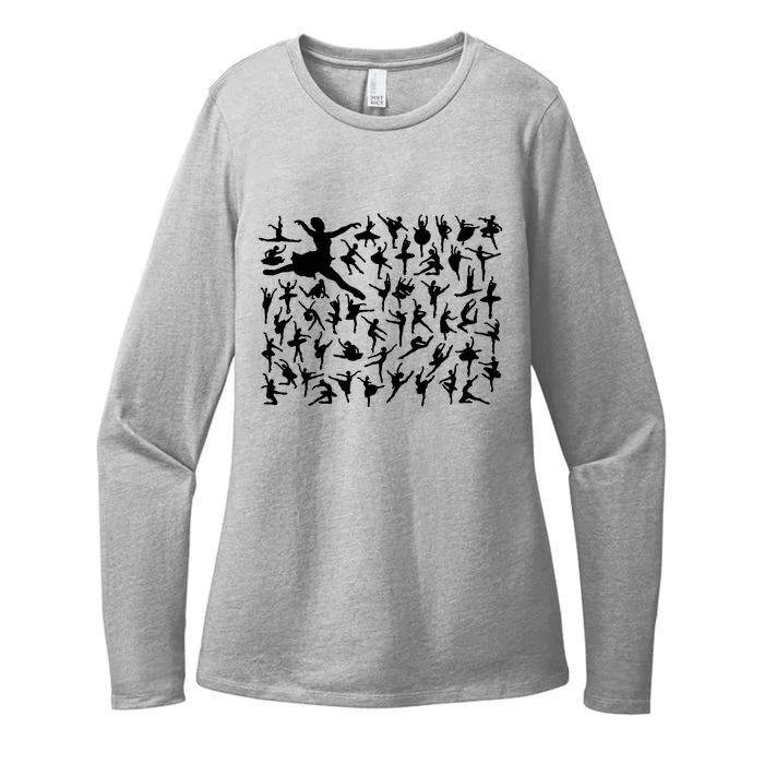 Ballerina Silhouettes Womens CVC Long Sleeve Shirt