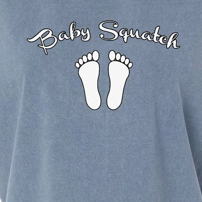 Baby Squatch Bigfoot Pregnant Expecting Mother Halloween Premium Garment-Dyed Women's Muscle Tee