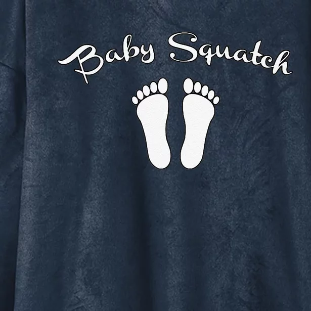 Baby Squatch Bigfoot Pregnant Expecting Mother Halloween Premium Hooded Wearable Blanket