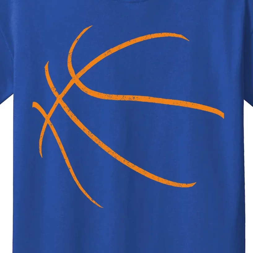 Basketball Silhouette Bball Player Coach Sports Baller Gift Kids T-Shirt