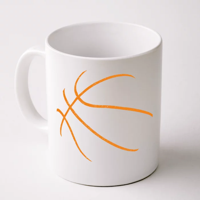 Basketball Silhouette Bball Player Coach Sports Baller Gift Front & Back Coffee Mug