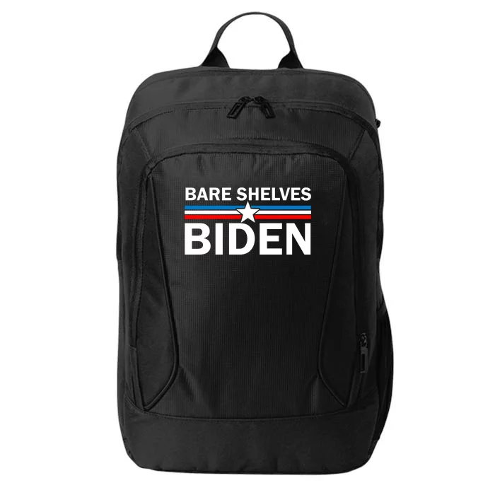 Bare Shelves Biden Conservative Liberal Impeach USA Flag City Backpack