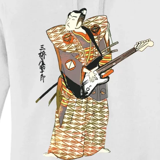 Bassist Samurai Bassist Funny Bass Guitar Player Women's Pullover Hoodie