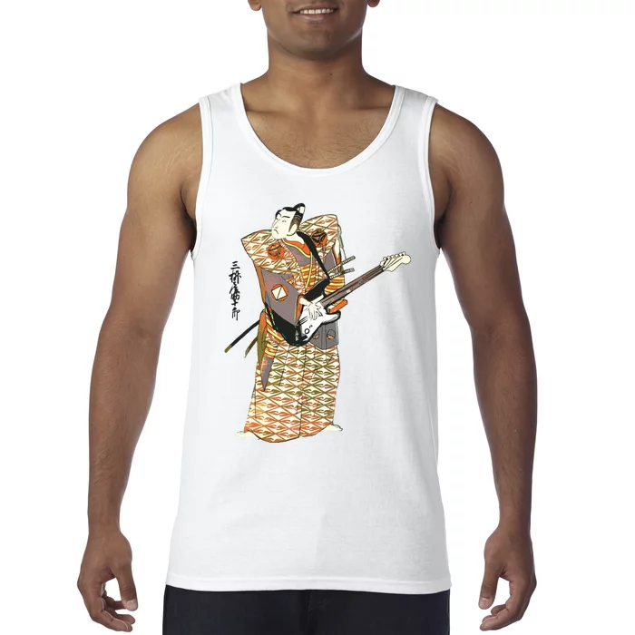 Bassist Samurai Bassist Funny Bass Guitar Player Tank Top