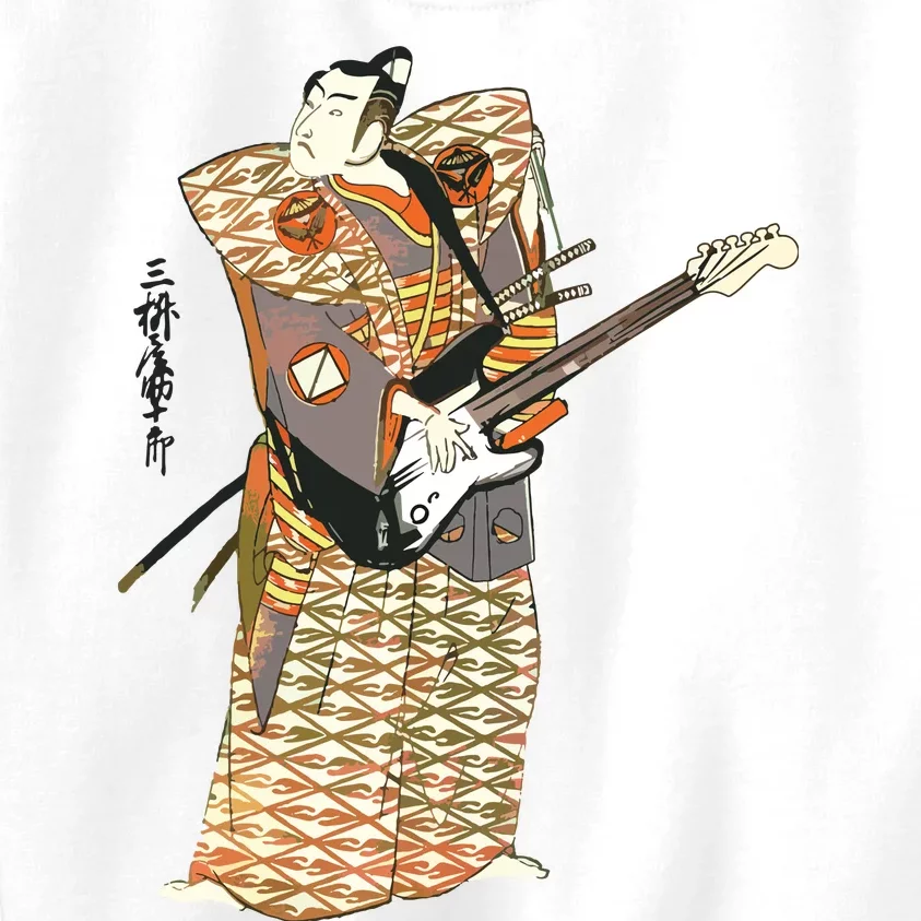 Bassist Samurai Bassist Funny Bass Guitar Player Kids Sweatshirt