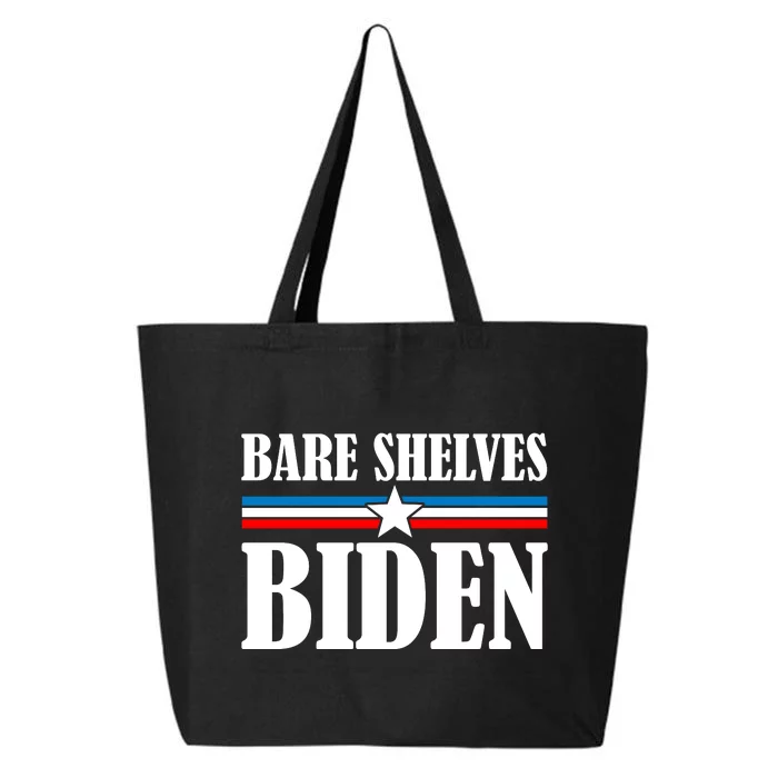 Bare Shelves Biden Conservative Liberal Impeach USA Flag 25L Jumbo Tote