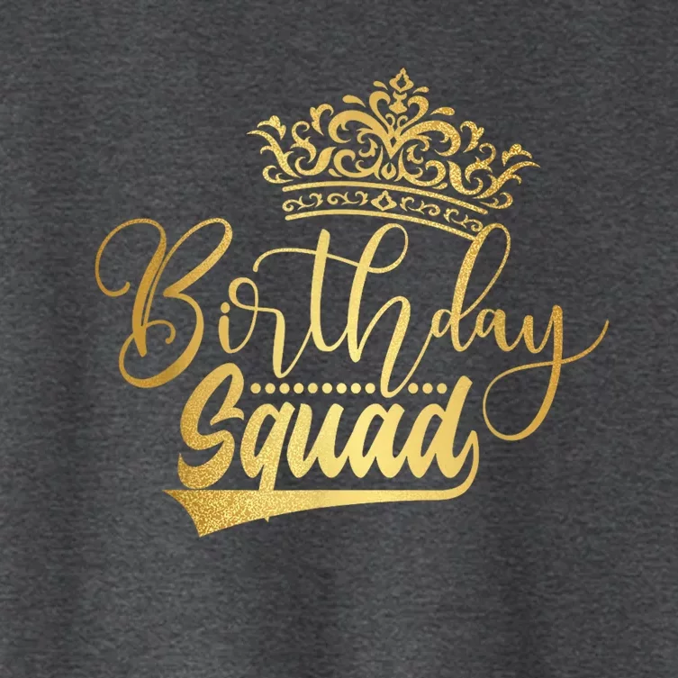 Birthday Squad Birthday Party Funny Gift  Wo Girls Women's Crop Top Tee