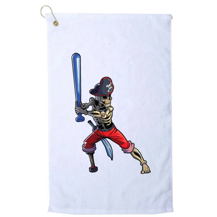 Baseball Skeleton Boy Pirate Baseball Halloween Platinum Collection Golf Towel