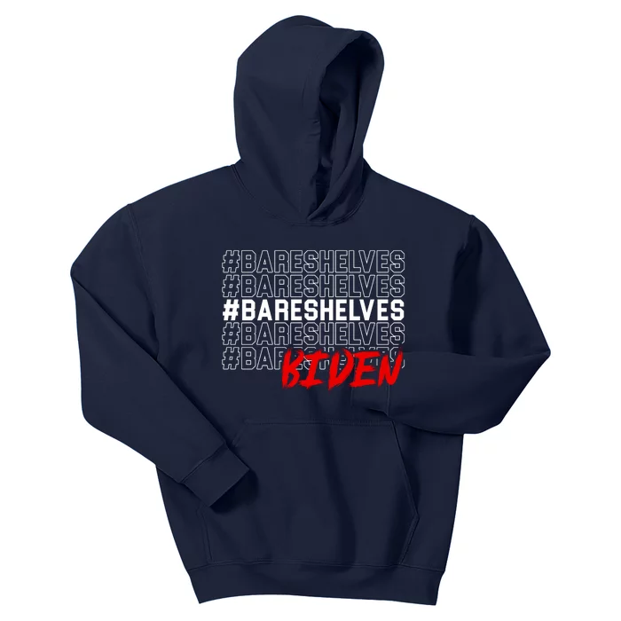 Bare Shelves Biden Kids Hoodie