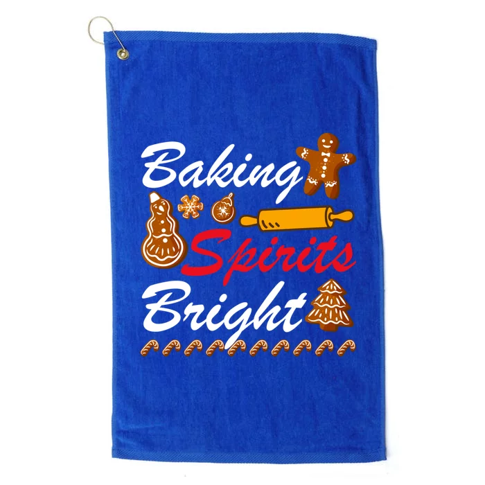 Baking Spirits Bright Christmas Great Gift Platinum Collection Golf Towel